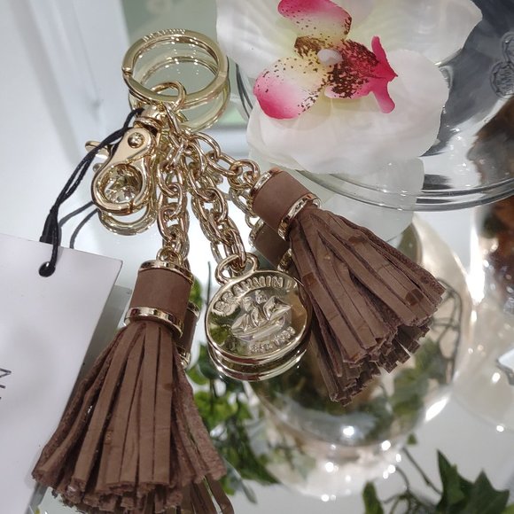 Brahmin Tassel Key Ring - Gold Wilmington,All Products : American Fashion Style Bags On Sale